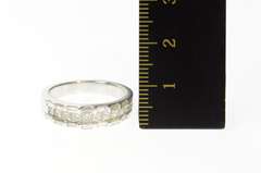 18K White Gold 1.65 Ctw Princess Diamond Wedding Band Ring
