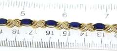 Lovely Yellow Gold Spphire Hugs and Kisses Bracelet