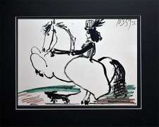 Vintage Pablo Picasso Lithograph Circa 1961