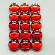 Gorgeous red amber 12.08ct 15pc Garnet set