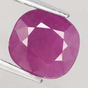 Glistening violet red 3.76ct UNHEATED Ruby