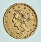 1873-S $2.50 Liberty Head Gold Quarter Eagle