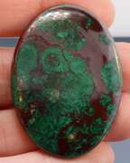 Gorgeous 90.59ct Chrysocolla and Malachite cabochon