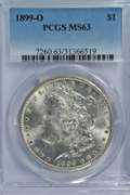 Choice BU 1899-O Morgan Silver Dollar. PCGS MS63