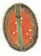 Vintage Sterling Silver Coral Brooch