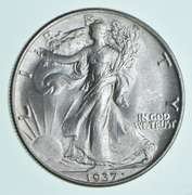 1937 Walking Liberty Half Dollar