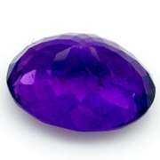 Glistening 10.26ct oval cut violet Amethyst