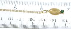 Stylish Yellow Gold Emerald Pendant on Chain