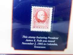 4 Commemorative Stamps with Coins Collector Panels