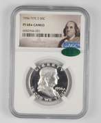 PF68* CAM 1956 Franklin Half Dollar - Type 2 - CAC - Graded NGC