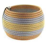 Alor 18kt and Steel Wide Cuff