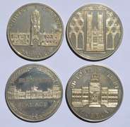 4 British Themed Copper Nickel  Tower Mint Proof Medals 