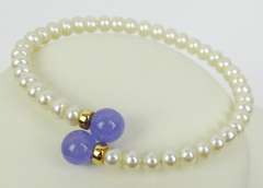 Freshwater Pearls & Amethyst Wrap Around Bracelet