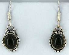 Silver and Natural Stone Earrings