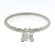 Brilliant Princess Cut Solatire Diamond Ring