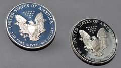 1998 & 2000 Silver Eagles With Box Paper