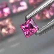 Princess cut! Unheated! 4.10ct Sapphire set!