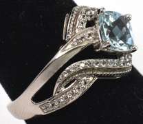 Sterling Silver Blue Topaz Ring