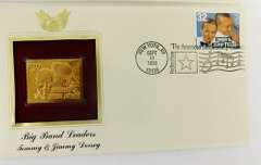 4 Big Band Leaders 1996 1st Day Issues & 22KT Stamps