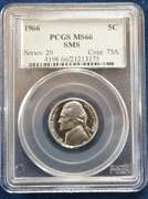 1966 PCGS MS66 SMS 5C