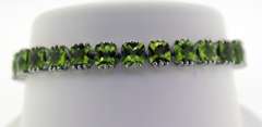 Sterling Silver Peridot Tennis Bracelet