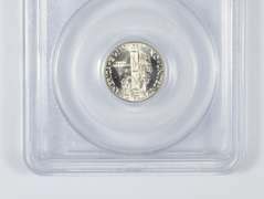 MS67 FB 1943-D Mercury Silver Dime - CAC - Graded PCGS