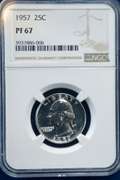 1957 NGC PF 67 Washington Quarter