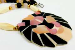 Huge Gemstone Lion Necklace