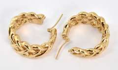 Classy Braided Hoop Earrings