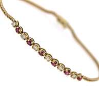Great Yellow Gold Ruby and Diamond Bracelet