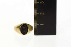 10K Yellow Gold Marquise University Ladies Ornate Class Ring