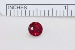 Glowing Natural Round Ruby - 0.99 ct.