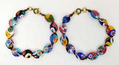 2 Italian Art Glass Bracelets