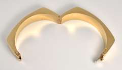 Nicely Shaped Wide 14k Bangle Bracelet