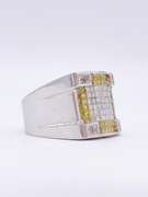 Men's 14kt Gold Yellow Diamond Ring