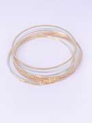 18kt Gold Plated Bangle Bracelet Set