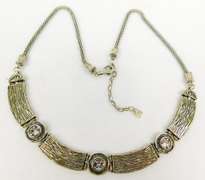 Designer Sterling Silver Statement Neckpiece
