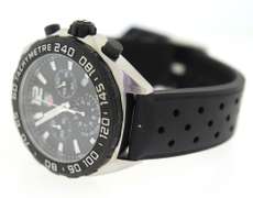 Tag Heuer Formula Chronograph Black Rubber Band Watch