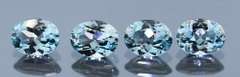 Heavy 5.88ct vivid sky blue Topaz set