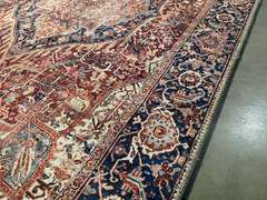 STUNNING ENGINEERED VINTAGE PERSIAN 10' RUNNER