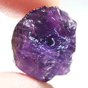 Collectors rich untreated 19.43ct uncut Amethyst