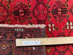 EXQUISITE VINTAGE AFGHAN RUG 5'.2"X6'.6"