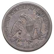 1847-O Seated Liberty Quarter