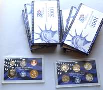 6 2001 US Proof Sets