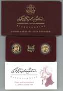 2 1999-W George Washing $5 Commemorative Golds in box