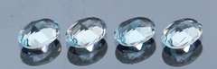 Heavy 5.88ct vivid sky blue Topaz set