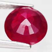 Stunning deep red 2.21ct Ruby solitaire