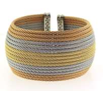 Alor 18kt and Steel Wide Cuff
