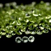 Brilliant 5.78ct set of matched diamond cut Peridot