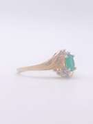 14kt Gold, Emerald, & Diamond Ring